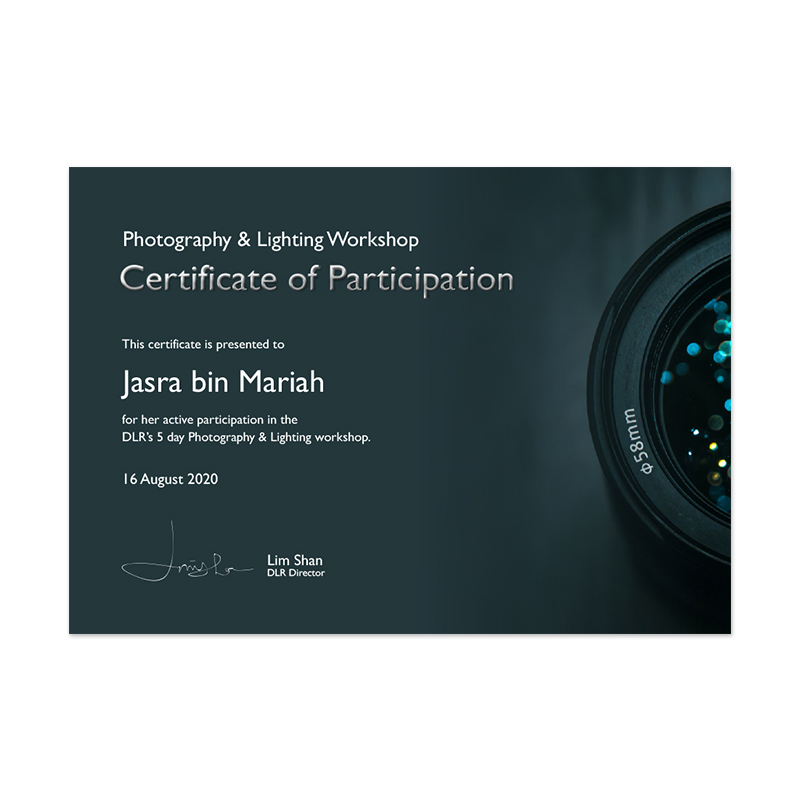 Participation Cert