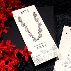 Necklace + Earring Display Card - AsahiArts Printing Kuching Sarawak